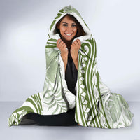 Lime Green Polynesia Hooded Blanket Polynesian Turtle Shark Tattoo Tropical Vintage LT14 - Polynesian Pride