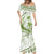 Lime Green Polynesia Mermaid Dress Polynesian Turtle Shark Tattoo Tropical Vintage LT14 - Polynesian Pride