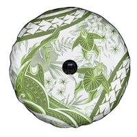 Lime Green Polynesia Spare Tire Cover Polynesian Turtle Shark Tattoo Tropical Vintage LT14 - Polynesian Pride