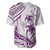 Purple Polynesia Baseball Jersey Polynesian Turtle Shark Tattoo Tropical Vintage LT14 Purple - Polynesian Pride