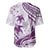 Purple Polynesia Baseball Jersey Polynesian Turtle Shark Tattoo Tropical Vintage LT14 - Polynesian Pride