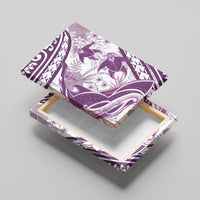 Purple Polynesia Canvas Wall Art Polynesian Turtle Shark Tattoo Tropical Vintage LT14 - Polynesian Pride