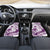 Purple Polynesia Car Mats Polynesian Turtle Shark Tattoo Tropical Vintage