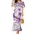 Purple Polynesia Family Matching Mermaid Dress and Hawaiian Shirt Polynesian Turtle Shark Tattoo Tropical Vintage LT14 Mom's Dress Purple - Polynesian Pride