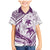 Purple Polynesia Family Matching Mermaid Dress and Hawaiian Shirt Polynesian Turtle Shark Tattoo Tropical Vintage LT14 Son's Shirt Purple - Polynesian Pride