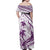 Purple Polynesia Family Matching Off Shoulder Maxi Dress and Hawaiian Shirt Polynesian Turtle Shark Tattoo Tropical Vintage LT14 - Polynesian Pride