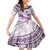 Purple Polynesia Family Matching Puletasi and Hawaiian Shirt Polynesian Turtle Shark Tattoo Tropical Vintage LT14 Daughter's Dress Purple - Polynesian Pride