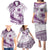 Purple Polynesia Family Matching Puletasi and Hawaiian Shirt Polynesian Turtle Shark Tattoo Tropical Vintage LT14 - Polynesian Pride