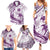 Purple Polynesia Family Matching Summer Maxi Dress and Hawaiian Shirt Polynesian Turtle Shark Tattoo Tropical Vintage LT14 - Polynesian Pride