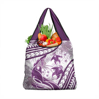 Purple Polynesia Grocery Bag Polynesian Turtle Shark Tattoo Tropical Vintage LT14 1-pack One Size Purple - Polynesian Pride