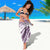 Purple Polynesia Sarong Polynesian Turtle Shark Tattoo Tropical Vintage