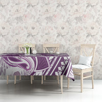 Purple Polynesia Tablecloth Polynesian Turtle Shark Tattoo Tropical Vintage LT14 - Polynesian Pride