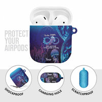 Polynesia Jellyfish Memorial Personalised AirPods Case Infinity Jellies Polynesian Pattern LT14 - Polynesian Pride