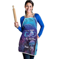 Polynesia Jellyfish Memorial Personalised Apron Infinity Jellies Polynesian Pattern LT14 - Polynesian Pride