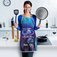 Polynesia Jellyfish Memorial Personalised Apron Infinity Jellies Polynesian Pattern LT14 - Polynesian Pride
