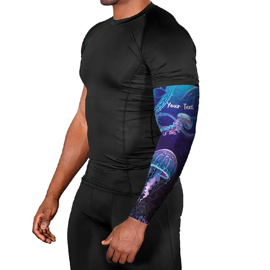 Polynesia Jellyfish Memorial Personalised Arm Sleeves Infinity Jellies Polynesian Pattern LT14 - Polynesian Pride