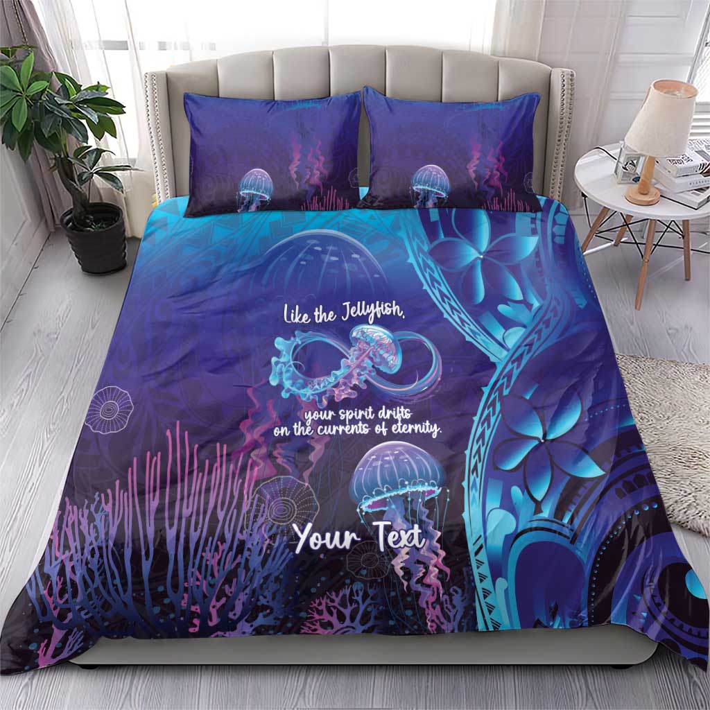 Polynesia Jellyfish Memorial Personalised Bedding Set Infinity Jellies Polynesian Pattern LT14 - Polynesian Pride