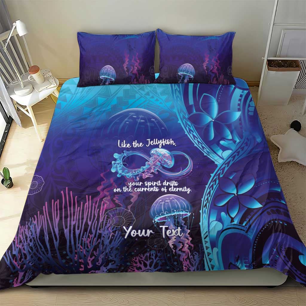 Polynesia Jellyfish Memorial Personalised Bedding Set Infinity Jellies Polynesian Pattern LT14 - Polynesian Pride
