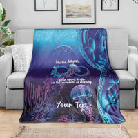 Polynesia Jellyfish Memorial Personalised Blanket Infinity Jellies Polynesian Pattern LT14 - Polynesian Pride