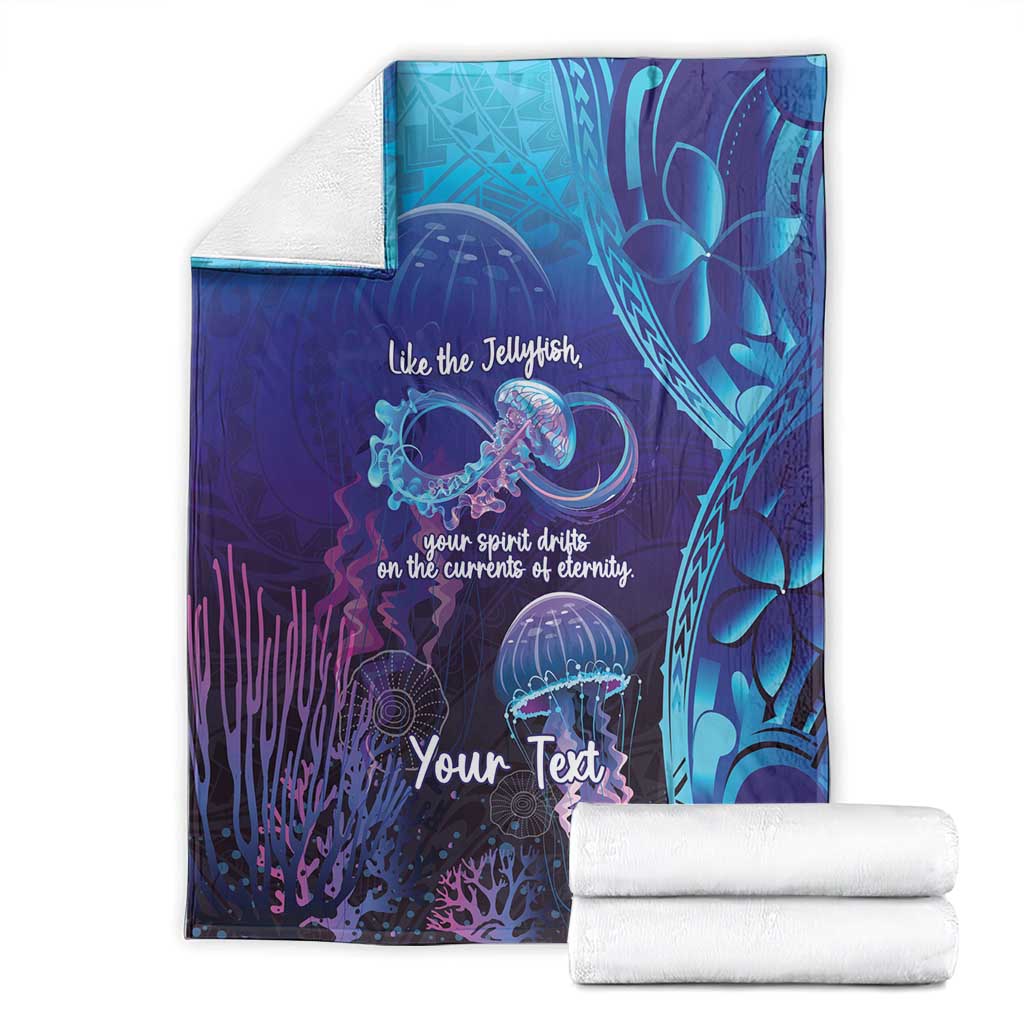Polynesia Jellyfish Memorial Personalised Blanket Infinity Jellies Polynesian Pattern LT14 - Polynesian Pride