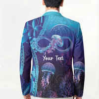 Polynesia Jellyfish Memorial Personalised Blazer Infinity Jellies Polynesian Pattern