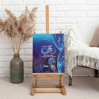Polynesia Jellyfish Memorial Personalised Canvas Wall Art Infinity Jellies Polynesian Pattern LT14 - Polynesian Pride