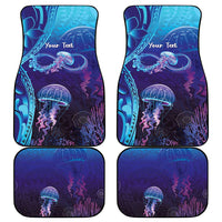 Polynesia Jellyfish Memorial Personalised Car Mats Infinity Jellies Polynesian Pattern LT14 - Polynesian Pride
