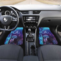 Polynesia Jellyfish Memorial Personalised Car Mats Infinity Jellies Polynesian Pattern LT14 Set 2pcs - Front Purple - Polynesian Pride