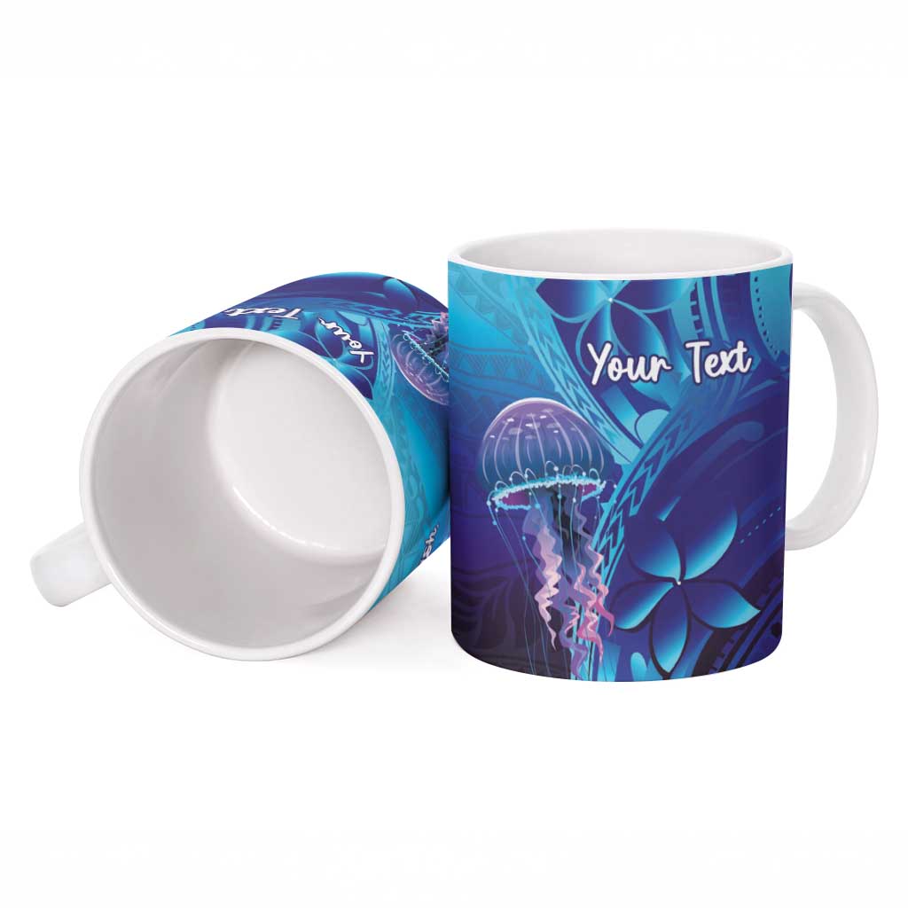Polynesia Jellyfish Memorial Personalised Ceramic Mug Infinity Jellies Polynesian Pattern LT14 - Polynesian Pride