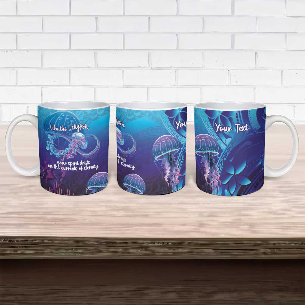 Polynesia Jellyfish Memorial Personalised Ceramic Mug Infinity Jellies Polynesian Pattern LT14 - Polynesian Pride