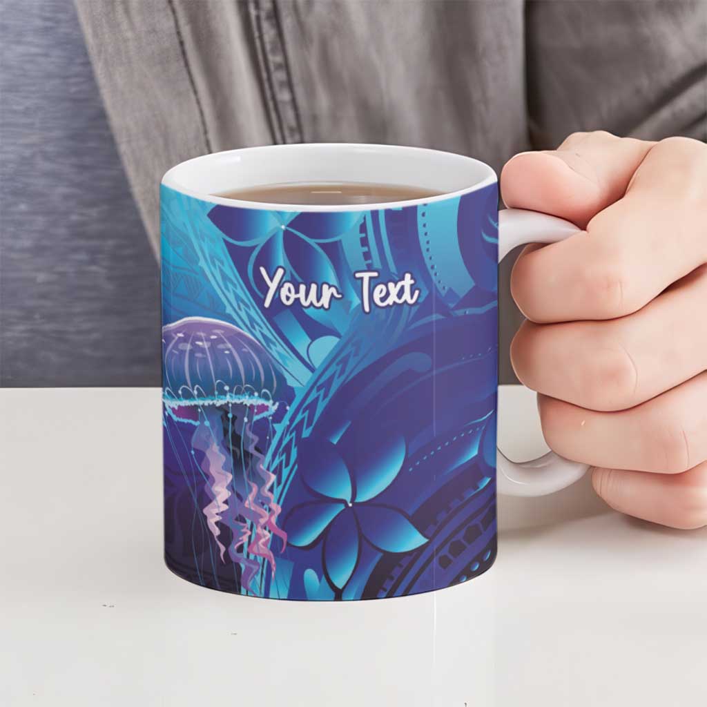 Polynesia Jellyfish Memorial Personalised Ceramic Mug Infinity Jellies Polynesian Pattern LT14 - Polynesian Pride