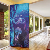 Polynesia Jellyfish Memorial Personalised Door Cover Infinity Jellies Polynesian Pattern LT14 - Polynesian Pride