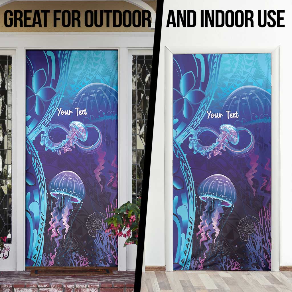 Polynesia Jellyfish Memorial Personalised Door Cover Infinity Jellies Polynesian Pattern LT14 - Polynesian Pride