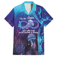 Polynesia Jellyfish Memorial Personalised Hawaiian Shirt Infinity Jellies Polynesian Pattern LT14 Purple - Polynesian Pride