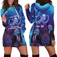 Polynesia Jellyfish Memorial Personalised Hoodie Dress Infinity Jellies Polynesian Pattern LT14 - Polynesian Pride