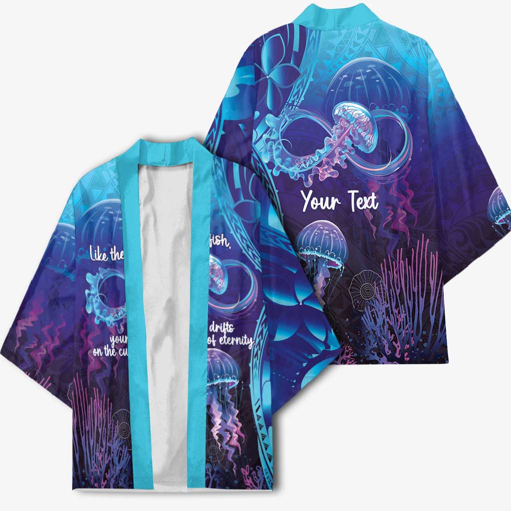 Polynesia Jellyfish Memorial Personalised Kimono Infinity Jellies Polynesian Pattern LT14 - Polynesian Pride
