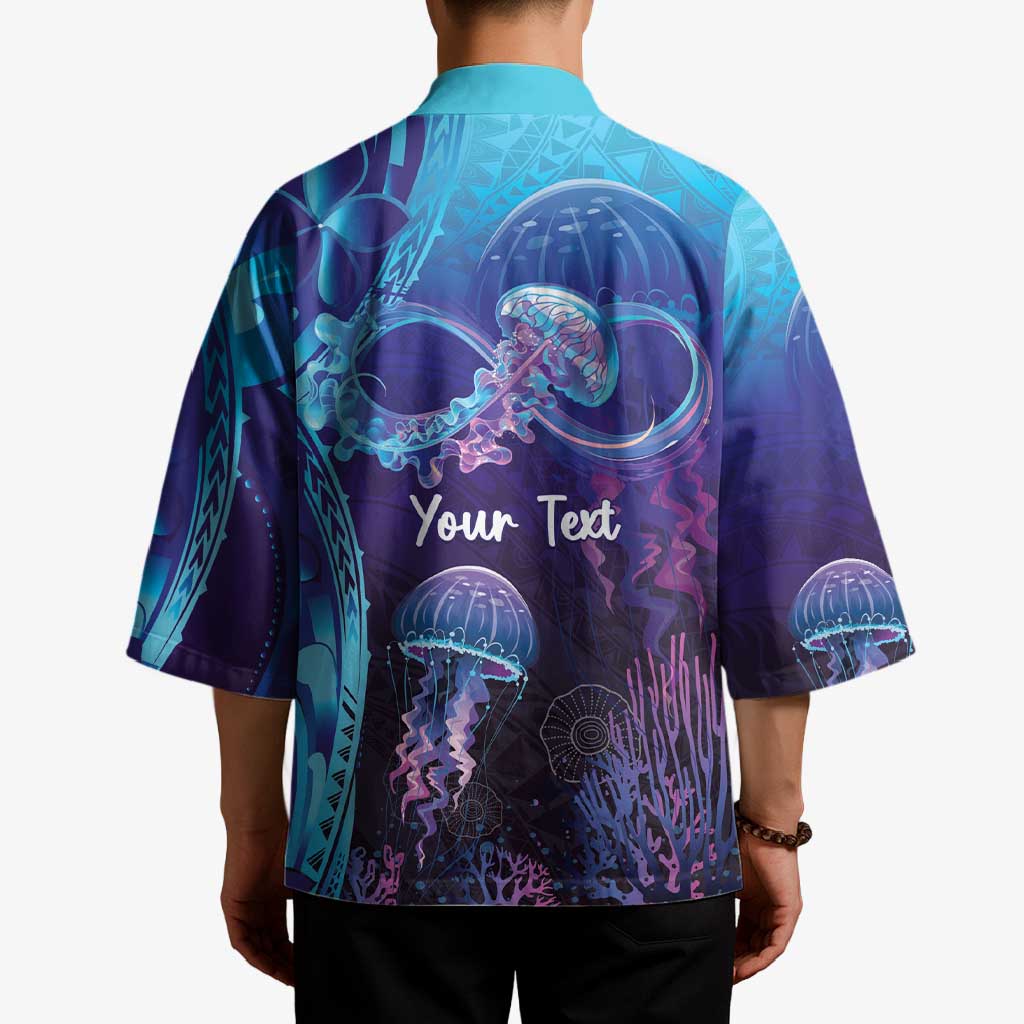 Polynesia Jellyfish Memorial Personalised Kimono Infinity Jellies Polynesian Pattern LT14 - Polynesian Pride
