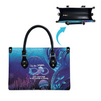 Polynesia Jellyfish Memorial Personalised Leather Bag Infinity Jellies Polynesian Pattern LT14 - Polynesian Pride