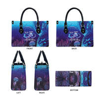Polynesia Jellyfish Memorial Personalised Leather Bag Infinity Jellies Polynesian Pattern LT14 - Polynesian Pride