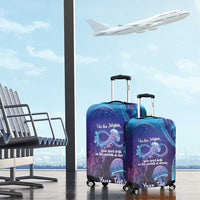 Polynesia Jellyfish Memorial Personalised Luggage Cover Infinity Jellies Polynesian Pattern LT14 - Polynesian Pride