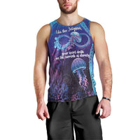 Polynesia Jellyfish Memorial Personalised Men Tank Top Infinity Jellies Polynesian Pattern LT14 - Polynesian Pride