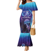 Polynesia Jellyfish Memorial Personalised Mermaid Dress Infinity Jellies Polynesian Pattern LT14 Women Purple - Polynesian Pride