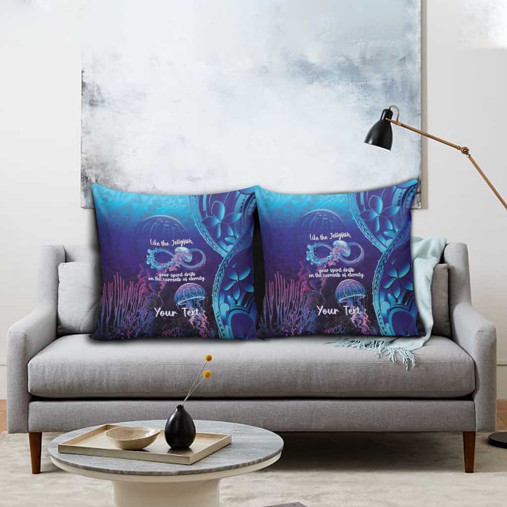 Polynesia Jellyfish Memorial Personalised Pillow Cover Infinity Jellies Polynesian Pattern LT14 - Polynesian Pride