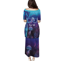 Polynesia Jellyfish Memorial Personalised Puletasi Infinity Jellies Polynesian Pattern LT14 - Polynesian Pride