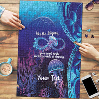 Polynesia Jellyfish Memorial Personalised Puzzle Infinity Jellies Polynesian Pattern LT14 Purple - Polynesian Pride