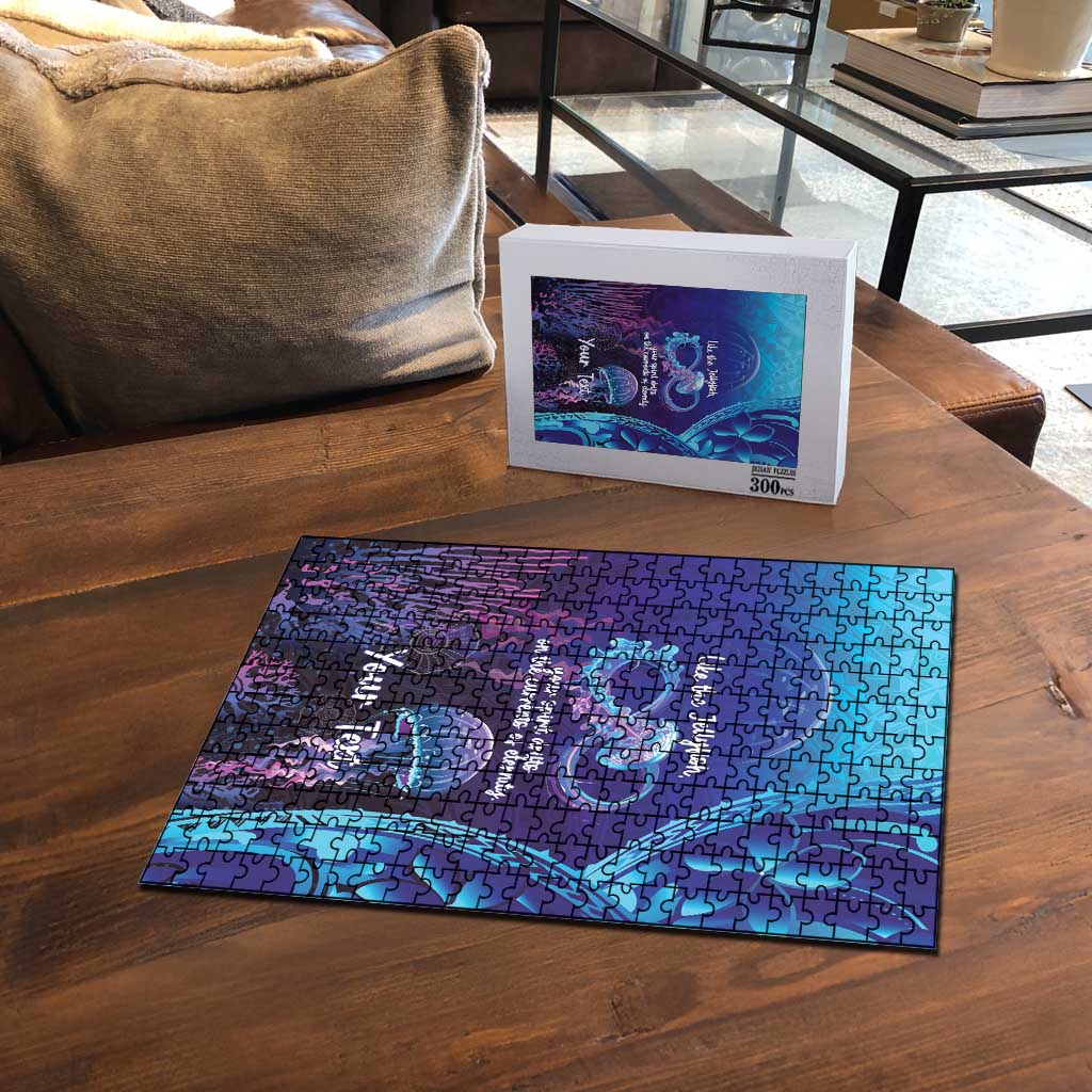Polynesia Jellyfish Memorial Personalised Puzzle Infinity Jellies Polynesian Pattern LT14 - Polynesian Pride