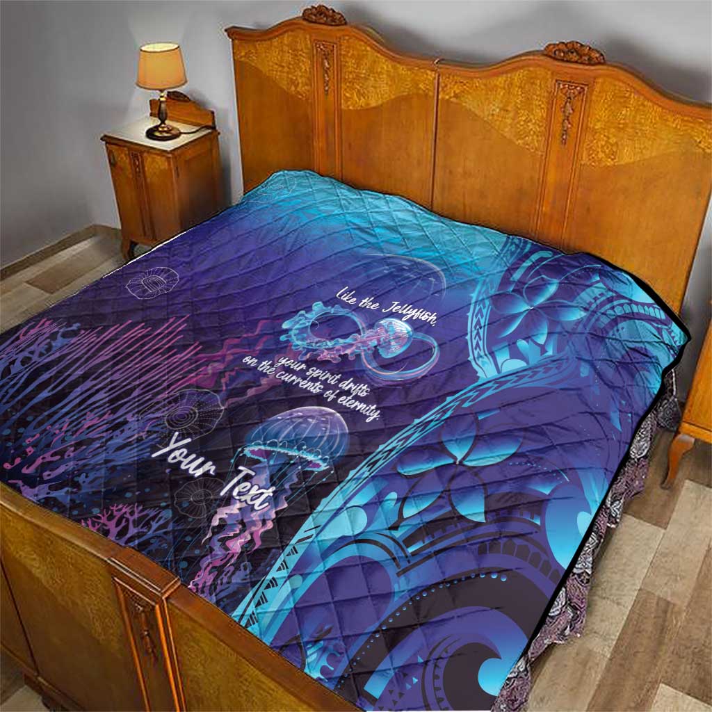 Polynesia Jellyfish Memorial Personalised Quilt Infinity Jellies Polynesian Pattern LT14 - Polynesian Pride