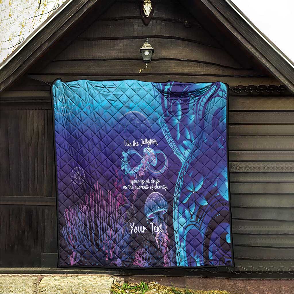 Polynesia Jellyfish Memorial Personalised Quilt Infinity Jellies Polynesian Pattern LT14 - Polynesian Pride