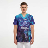 Polynesia Jellyfish Memorial Personalised Scrub Top Infinity Jellies Polynesian Pattern LT14 - Polynesian Pride