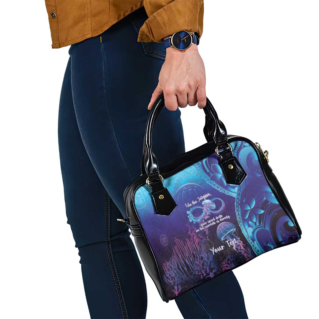 Polynesia Jellyfish Memorial Personalised Shoulder Handbag Infinity Jellies Polynesian Pattern LT14 - Polynesian Pride